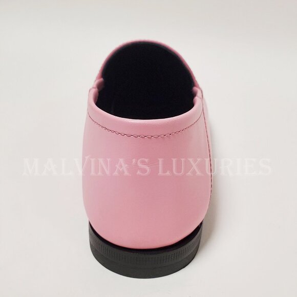 GUCCI SHOES BRIXTON PINK LEATHER LOAFER MYSTIC CAT w HORSEBIT sz 36 6 US - Picture 10 of 15